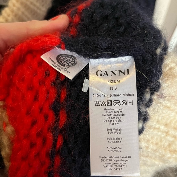 Ganni Julliard striped mohair sweater - Picture 6 of 6